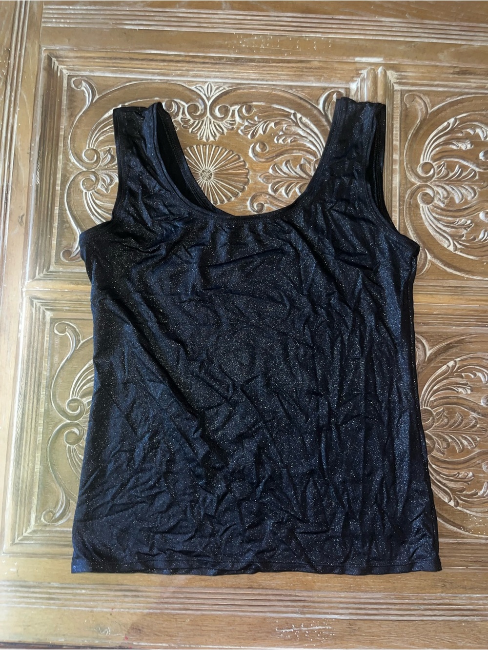 White House Black Market Black Sparkle Tank Top